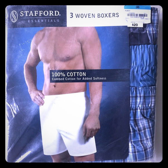 🔸2️⃣ FOR💲1️⃣5️⃣🔸 {Stafford} - Woven Boxers (3) - Picture 1 of 4